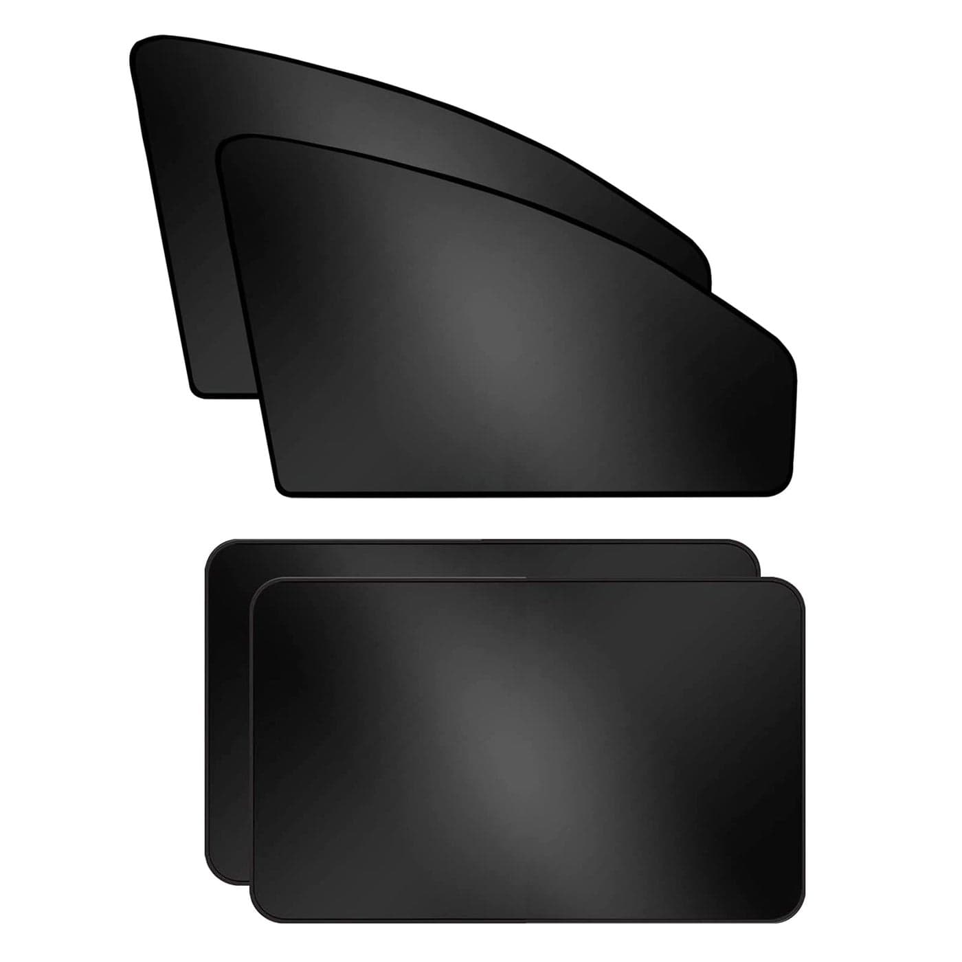 ZATOOTO Car Window Shades 4 Pack Window Covers 99 UV Light Block Side Window Sun Shade Magnetic Car Curtains Keeps Cooler Privacy for Breastfeeding Taking a nap Camping