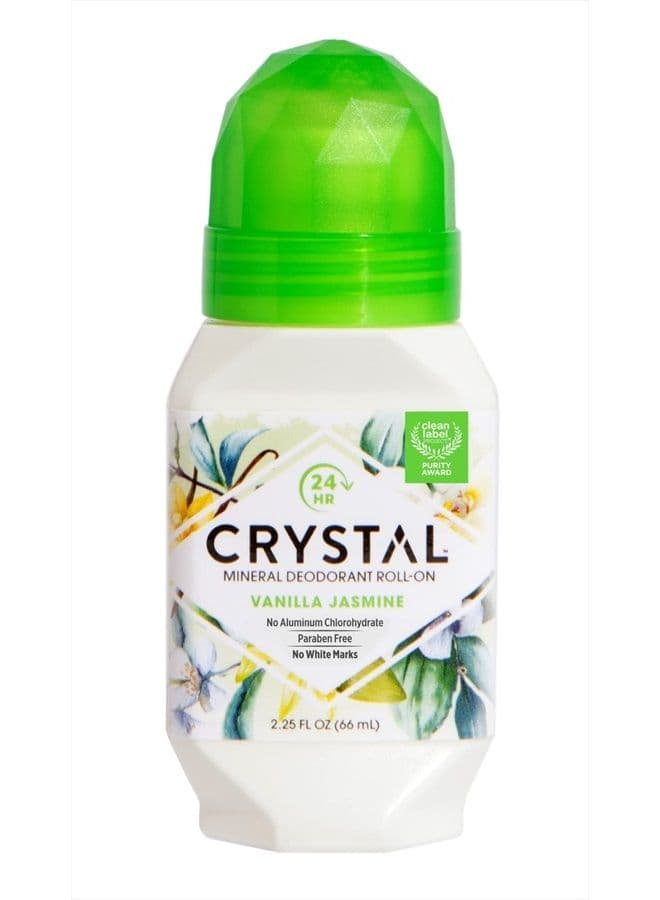 Crystal Mineral Deodorant Roll-On, Vanilla Jasmine, 2.25 fl oz