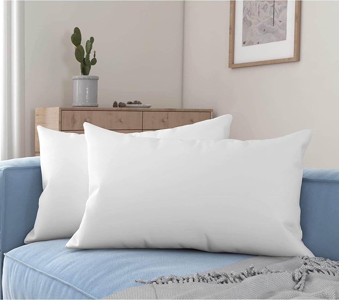Wakewell Pillow, Set/Pack of 3 Pillows, 61 x 41 cm, White (3 Pillows)