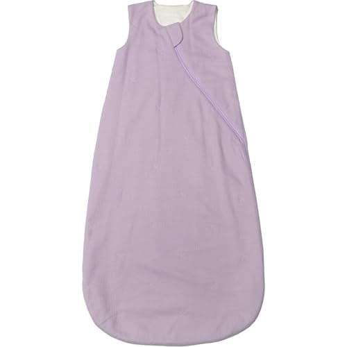 Loulou Lollipop Tencel Lyocell Wearable Baby Blanket Sleeping Bag, Unisex Infant Toddler, 1.0 TOG, 2-Way Zipper Girl Boy Sleepsack (Waffle Lavender, 6-18 M)