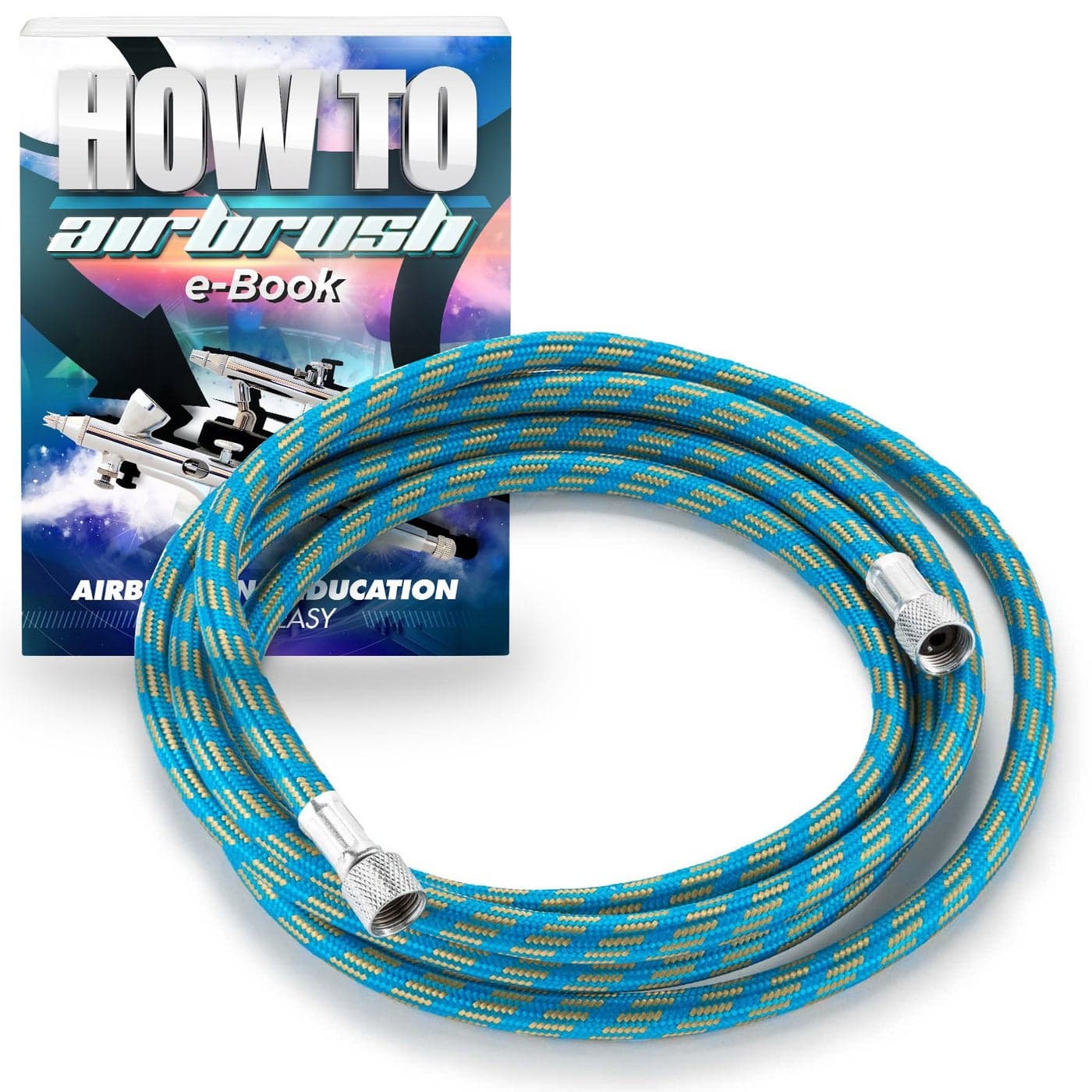 PointZero 6 ft Braided Airbrush Air Hose 18 in 18 in BSP