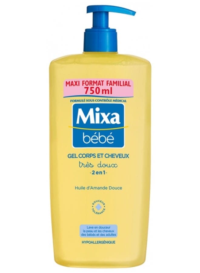 Mixa Bébé 2in1 Body and Hair Gel 750 ml