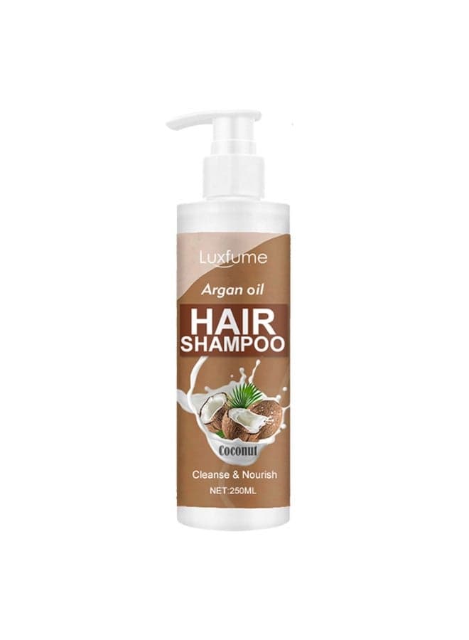 Luxfume Argan Oil & Coconut Shampoo - Cleanse, Nourish, Smooth, Repair 250ml