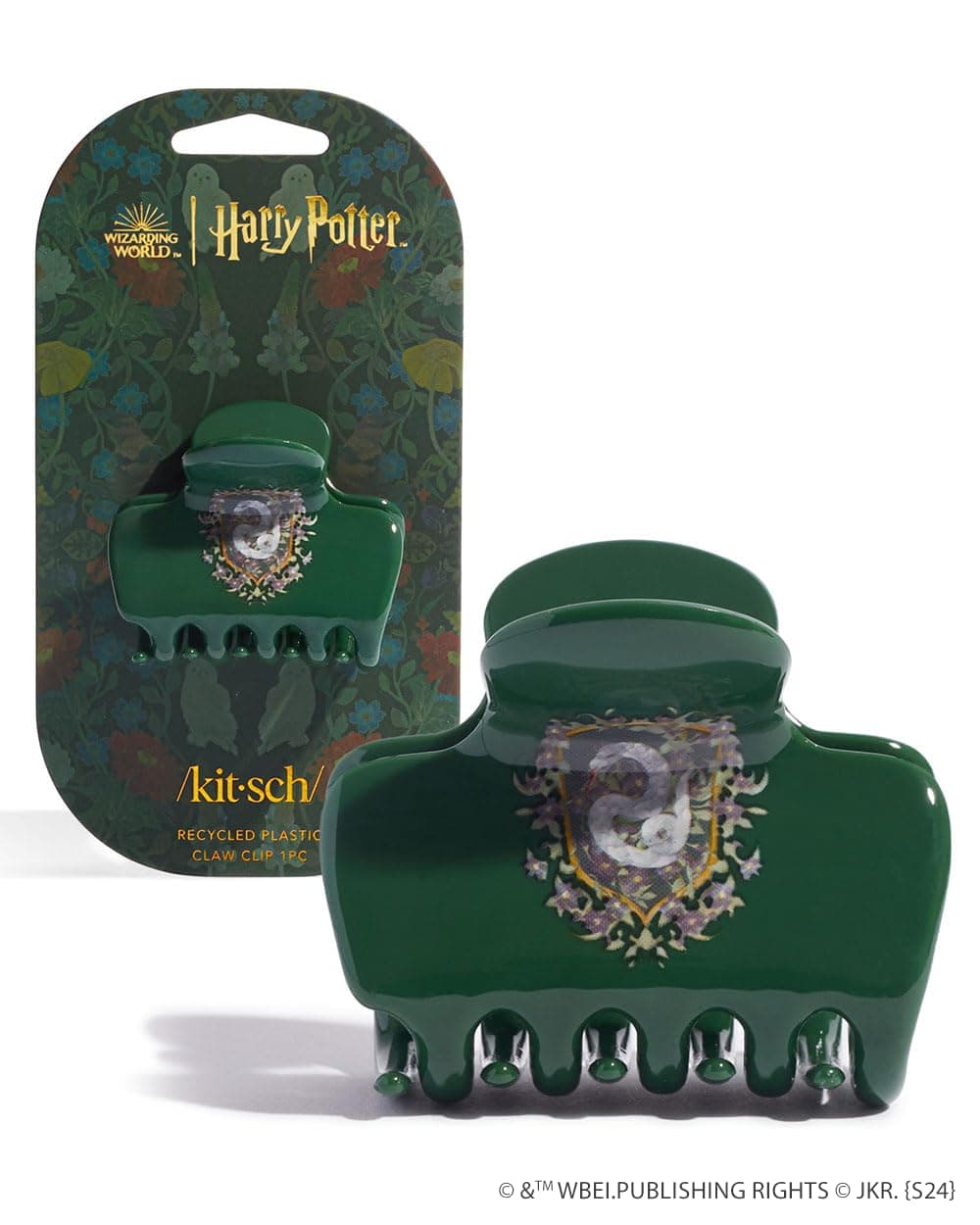 Harry Potter x Kitsch Jumbo Hair Claw 23 Inches Big Hair Clips for Girls and Women Stylish Accessories for Full Updo and Half Ponytail Slytherin 1pc