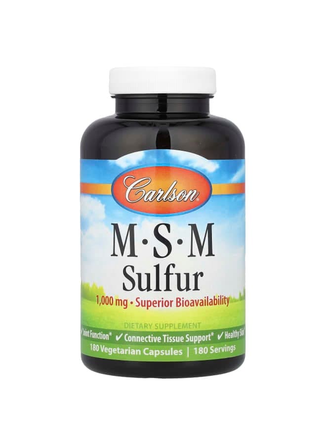 MSM Sulfur, 180 Vegetarian Capsules