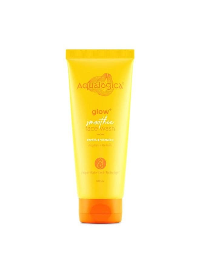 Glow+ Smoothie Face Wash | with Vitamin C & Papaya | Gently Cleanses Dirt & Impurities | Helps Reveal Healthy Glowing Skin | 3.38 Fl Oz/100ml
