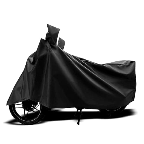 Sulfar Water Resistant Universal Bike Cover UV Protection & Dustproof Bike Body Cover for Royal Enfield Bullet Bike (Black)