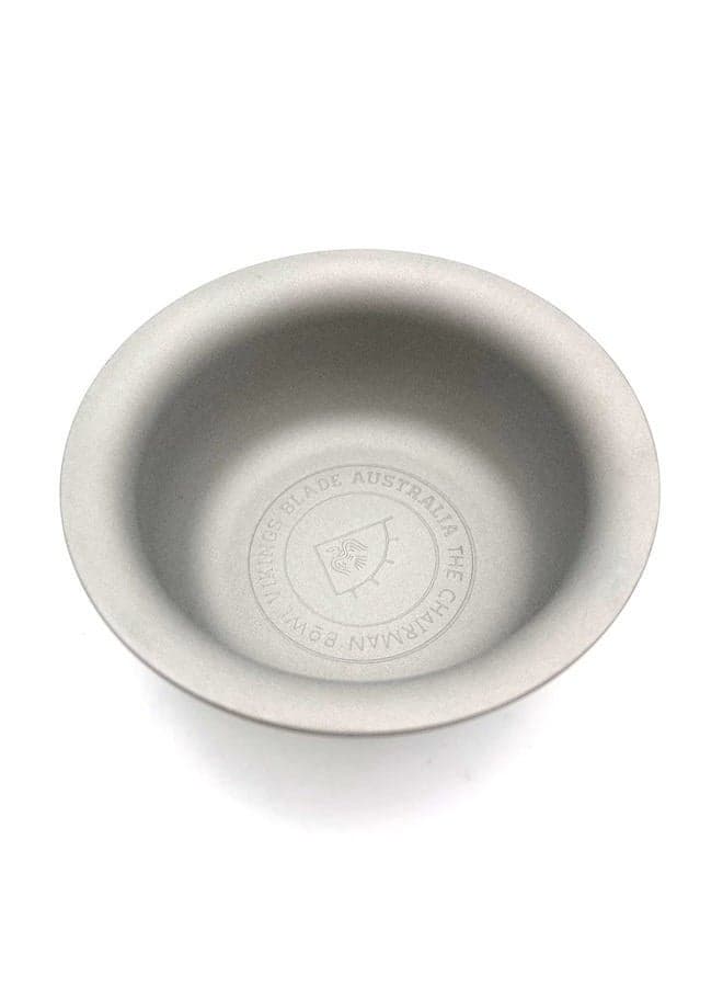 Luxury Shaving Soap Bowl, Sandblasted Steel for Fast, Thick Lather, Unbreakable, Tactile Texture, Great for Standard Sized Pucks & Soaps (The Chairman, 3” Diameter)