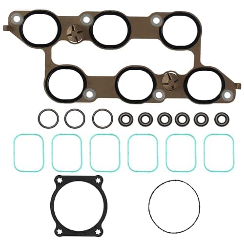 Wollvon Lower Upper Intake Manifold Gasket Set MS972401 MS19932 Compatible with Chevy Camaro Caprice Colorado Equinox Impala Traverse 36L ATS CTS SRX XTS GMC Acadia Buick Enclave 36L
