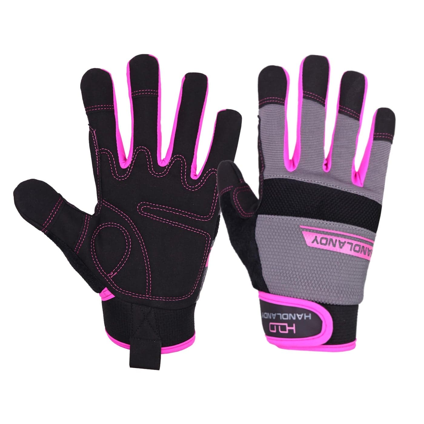 HANDLANDY Utility Work Gloves Women Flexible Yard Working Gloves Touch Screen