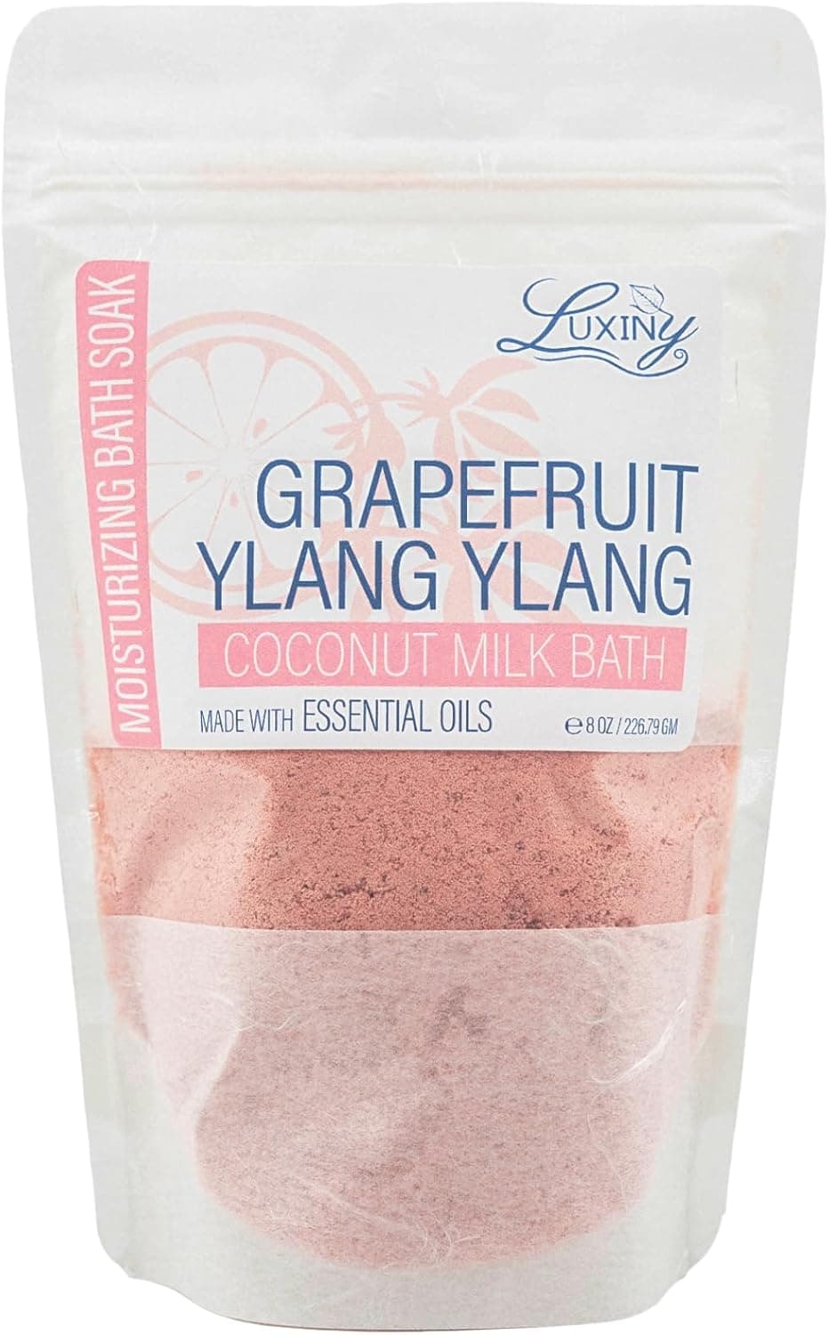 Vegan Milk Bath Soak Made with Moisturizing Coconut Milk Powder Sweet Almond Oil for a Bath Bomb Dust Soothing Fizz Relaxing Soak 8 oz Grapefruit Yang Yang