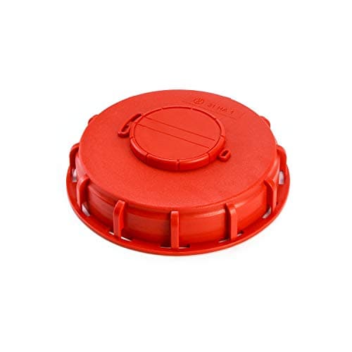 QWORK IBC Tote Lid Cover, 6.5" IBC Tank Water Liquid Tank Cap with Vent Hole for Chemical, Food, Industries Storage