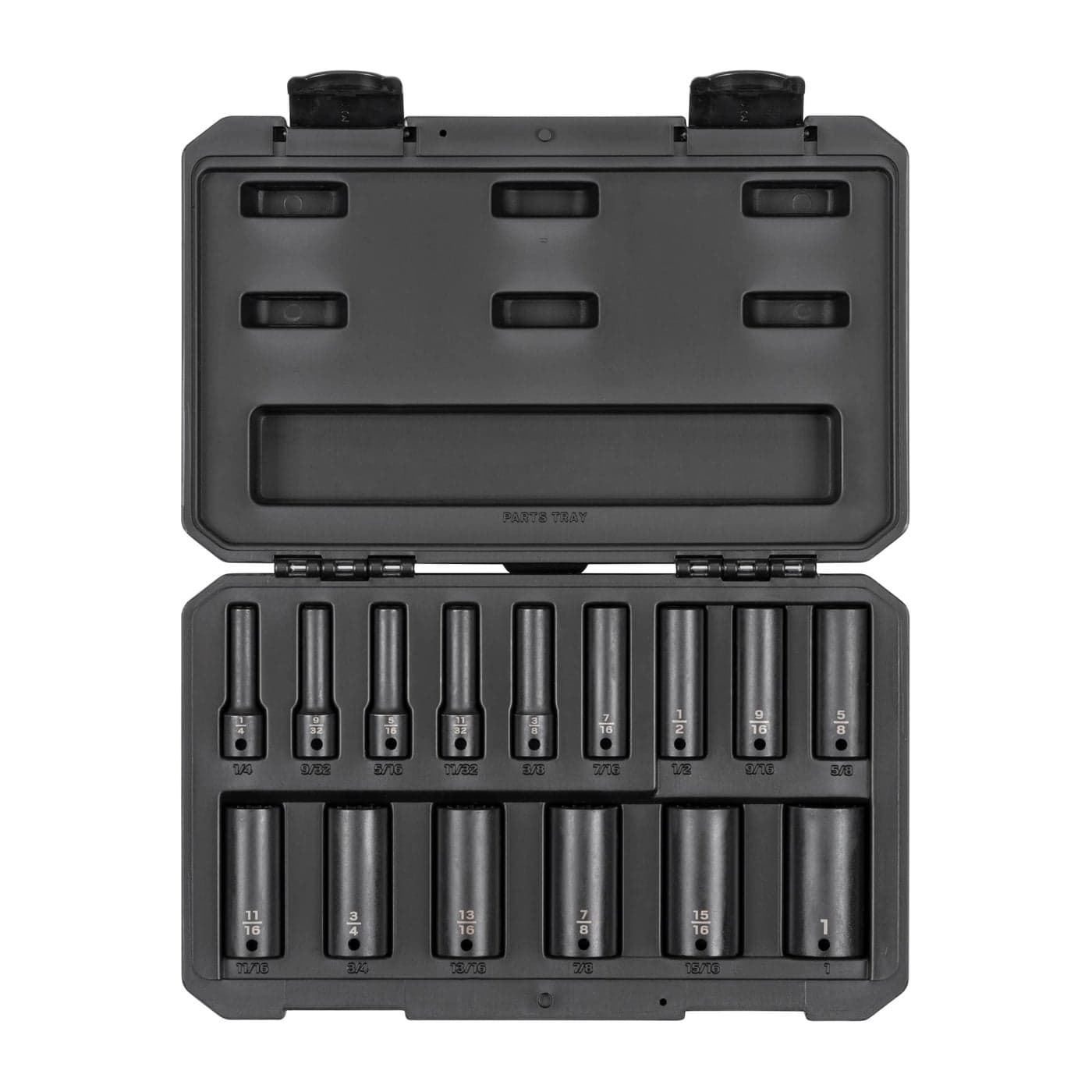 TEKTON 38 Inch Drive Deep 12Point Impact Socket Set with Case 15Piece 141 in SID91305