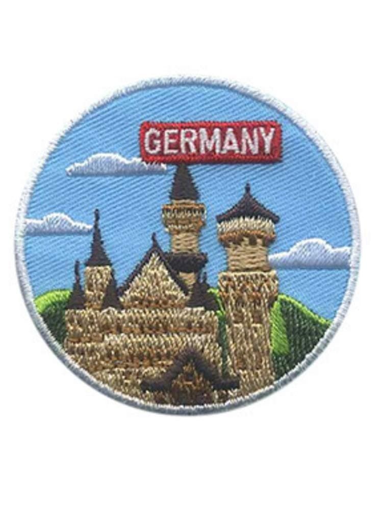 Germany Bavarian Castle German Visit Trip Travel 2 Iron On Embroidered Patch