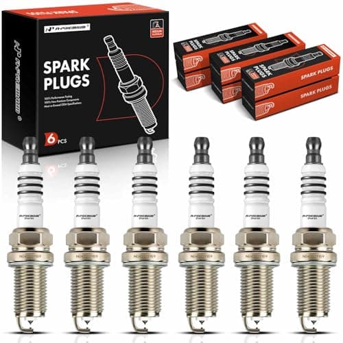 APremium Iridium Platinum Spark Plugs Pack of 6 Compatible with BMW 320i MercedesBenz C32 AMG Nissan Pathfinder Volkswagen Passat Cadillac CTS Volvo XC90 Porsche 911