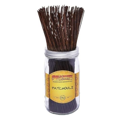 Wild Berry Incense Sticks - Patchouli - Classic Fragrance with Jasmine and Cedar Wood - Hand Dipped in The USA (100 Count)