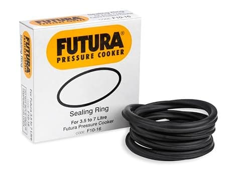 FUTURA Rubber Futura Sealing Ring For 35 Litre To 7 Litre Futura Pressure Cookers Black Standard F1016