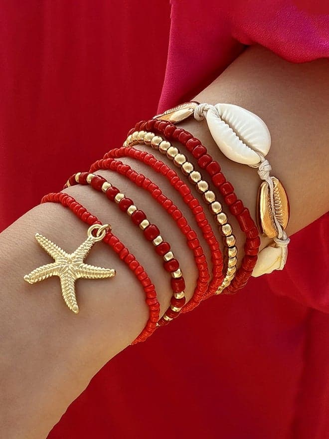 Styli Women Bohemian Stackable Starfish Bracelets