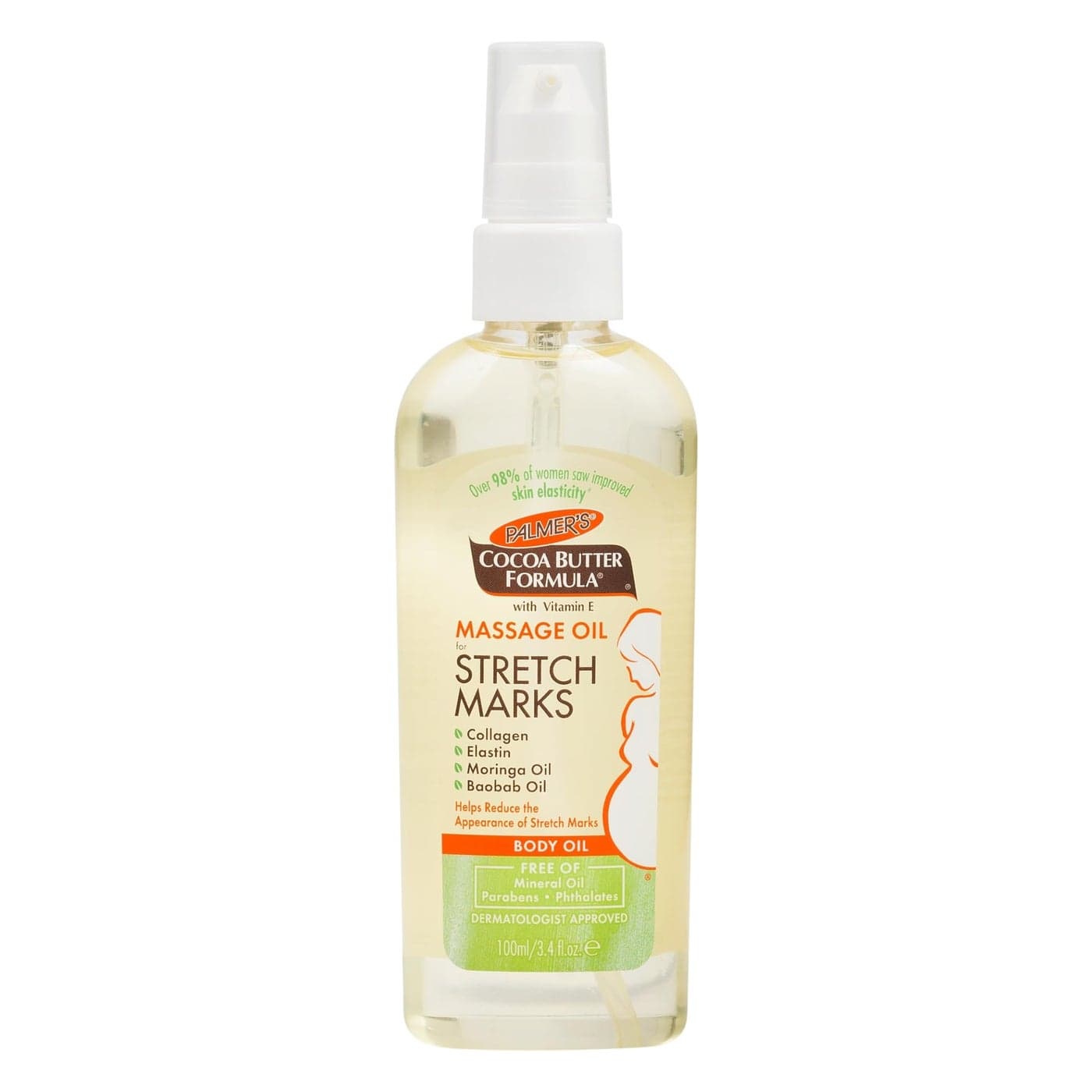 Palmers Cocoa Butter Formula Massage Oil for Stretch Marks and Pregnancy Skincare 34 Ounces