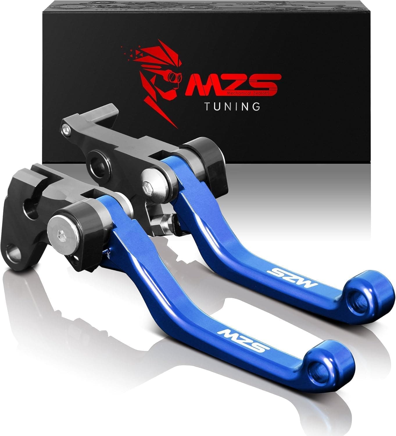 MZS CNC Blue Pivot Levers for YZ125 YZ250 YZ250F YZ426F YZ450F (2001-2007)