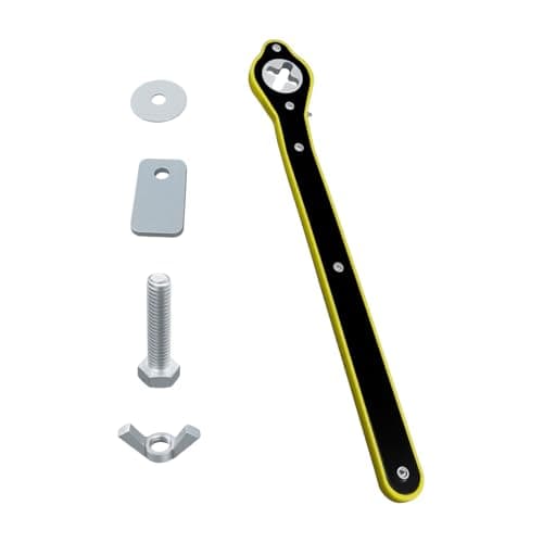 Tuxihapp Car Jack Ratchet Wrench 360 Swivel LaborSaving Scissor Jack Lift Speed Handle Tool for Tire Wheel Positive Reversal Knob Design Jack Lug Wrench for Travel Truck SUV Motorcycle Black
