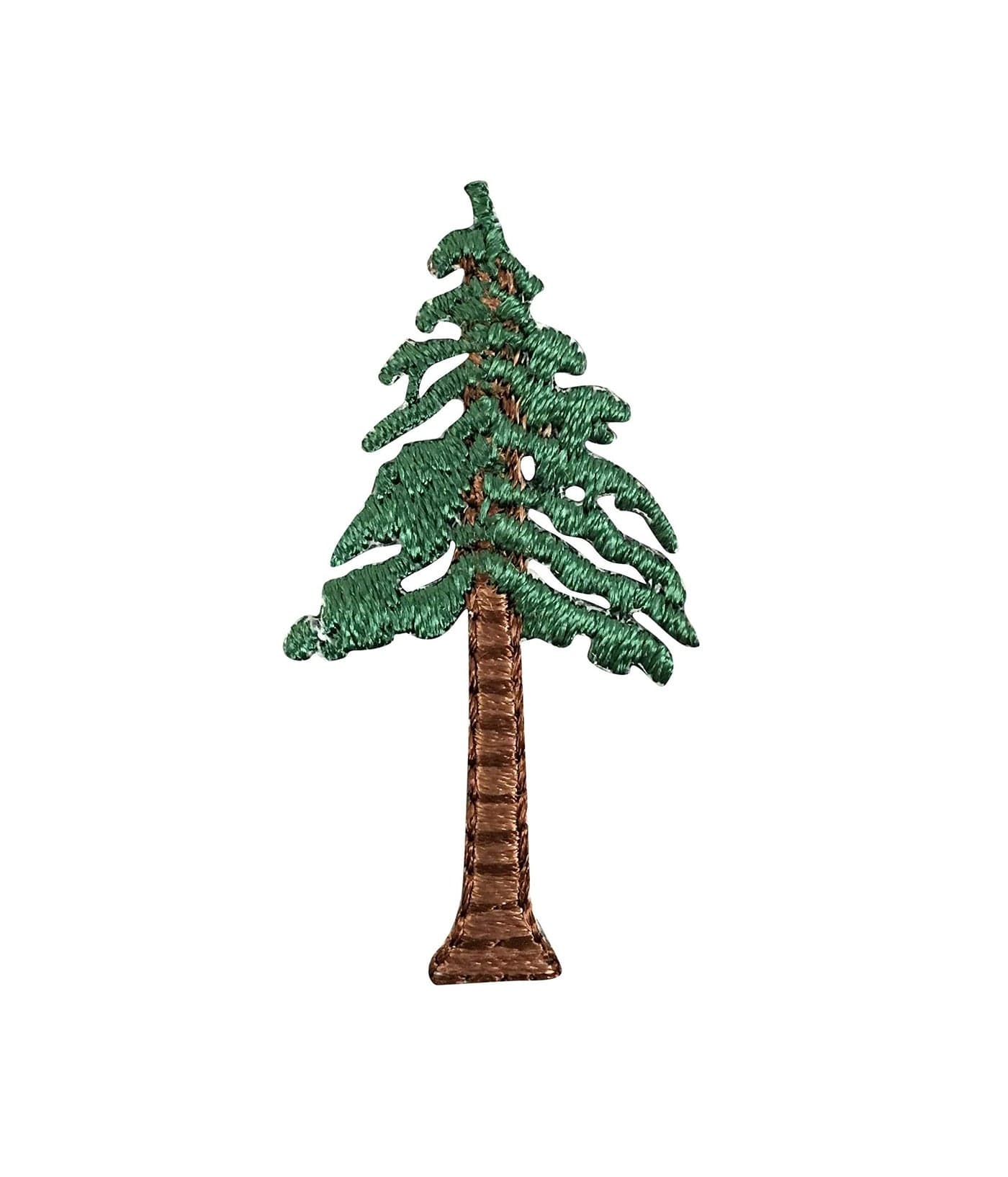 134 Natural Pine Tree ForestWoods Embroidered Iron on Patch