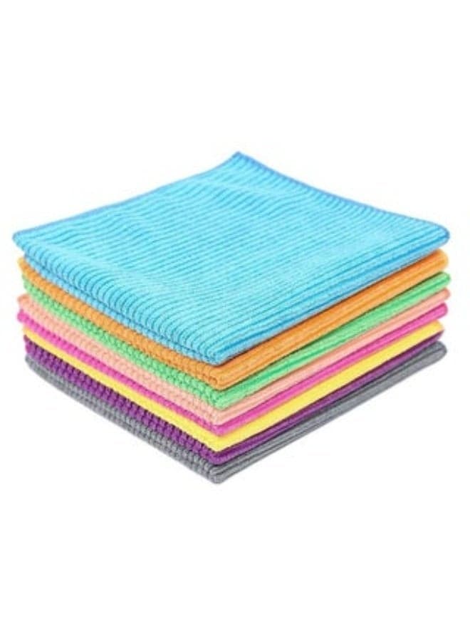 10 Pack Microfiber Cleaning Cloth – Soft Absorbent Reusable Towels | Lint-Free Streak-Free Cleaning Rags for Kitchen, Car, Home