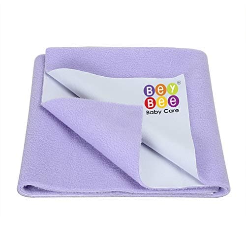 BeyBee Cotten Waterprof Quick Dri Bed Seet Larg 140x100 Voilet Colr