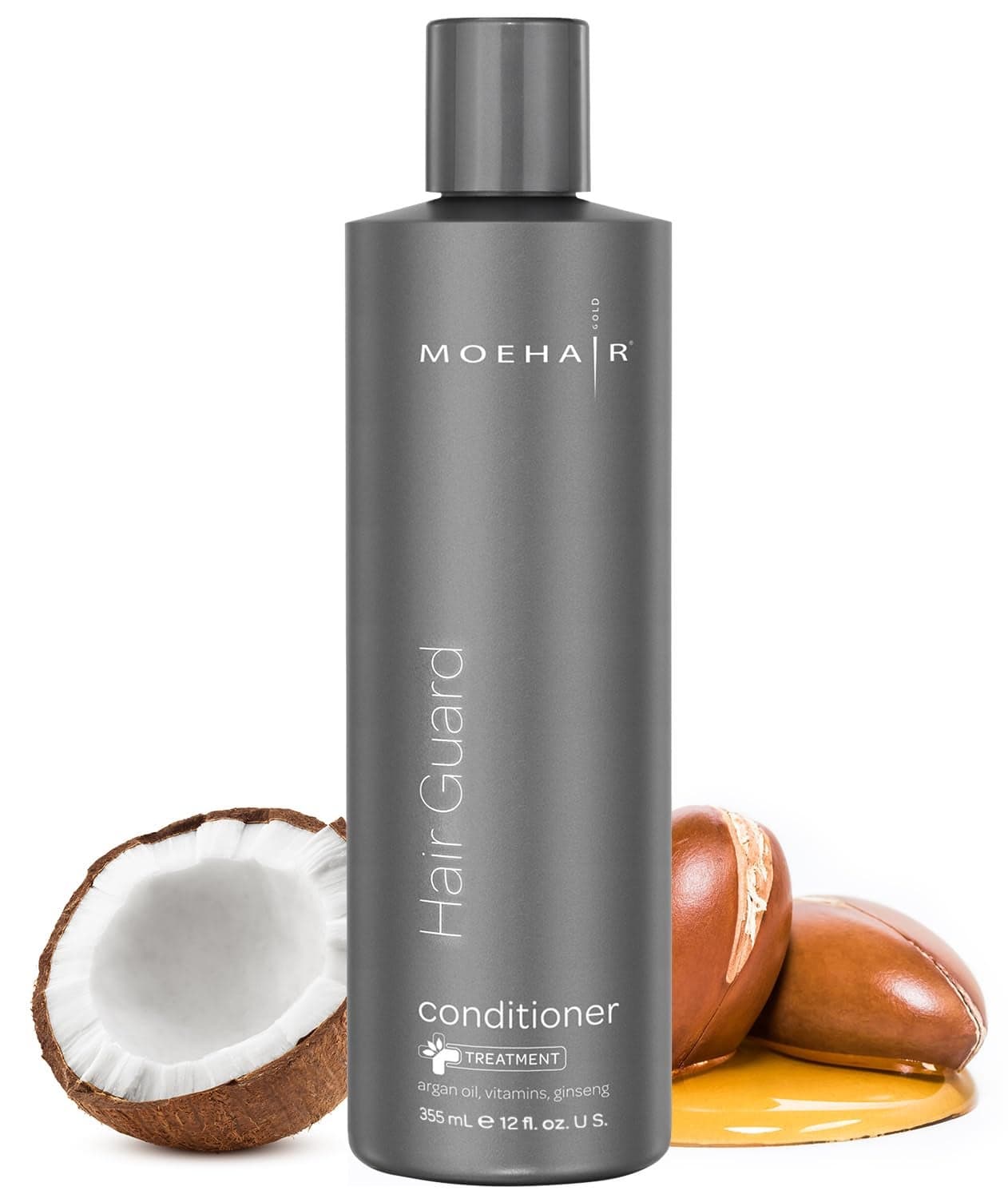 MOEHAIR Hair Guard Conditioner Strengthens Roots and Boosts Hair Follicles Moisturizing Conditioner Infused with VitaminE Argan Oil Ginseng Paraben Sulfate Free Conditioner 12 Fl Oz