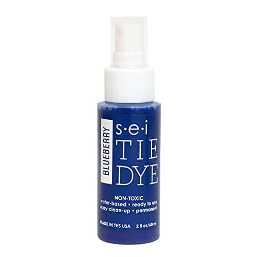 S.E.I. Blueberry Tie Dye Spray Bottle: 2oz. Non Toxic Fabric Dye Spray, DIY Permanent Clothing Dye, One Step, Ready to Use Tie Dye Supplies
