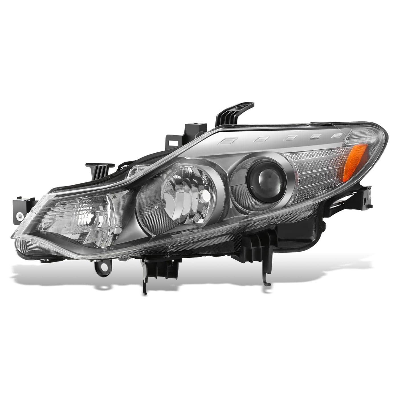 DNA MOTORING Driver Side Left Headlight Assembly Compatible With Murano 20092014 Halogen Chrome Housing OEMHL0276L