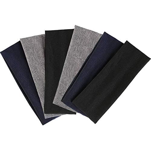 DERAYEE Women Yoga Hair Bands, 12 Colors Soft Elastic Headbands for Sport Workout Head wrap accessories