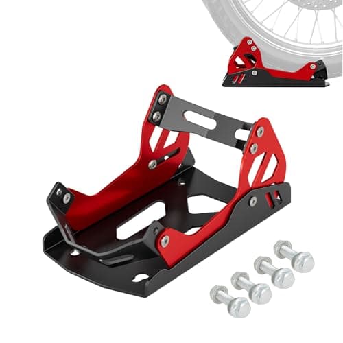 BAOUFF Motorcycle Wheel Chock for Transportation,Portable Adjustable 1800 lbs Capacity Special Front Tire Stand for 8"-21" Wheel Universal for Most Crusier Sports Dirt Bikes Trailer Truck