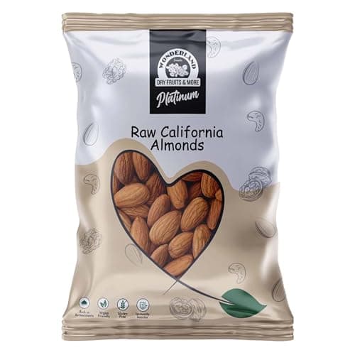 Wonderland Foods 250g Platinum California Almond (Badam) Pouch | Dry Fruits