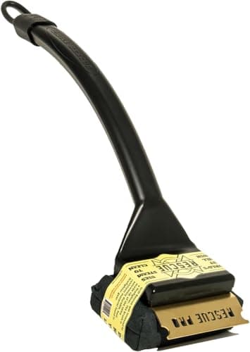Grill Rescue BBQ Replaceable Scraper Cleaning Head RescueUpgraded Bristle Free Grill Brush Durable and Unique Scraper Tools for Cast Iron or StainlessSteel Grates Barbecue Cleaner Rescue Pro