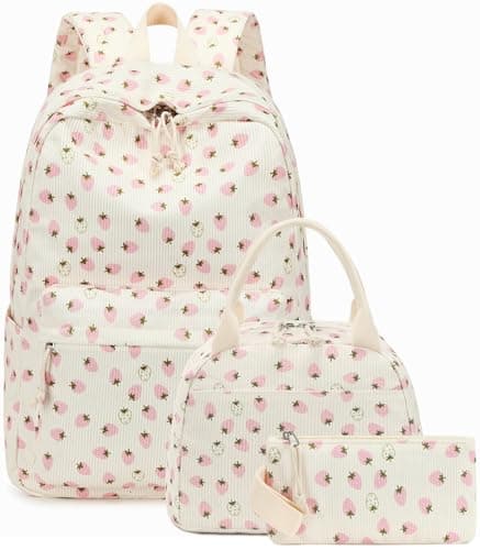Bluboon School Backpack Teens Girls Boys Kids School Book Bags with Lunch Box Pencil Bag