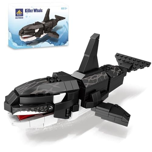 KAZI Orca Toys Building BlocksDeep Sea Creatures Building Toy SetsOcean Animal Toys for Kids Ages 8 9 10 PlusSTEM Building Toys for Boys GirlsParty FavorsBirthday
