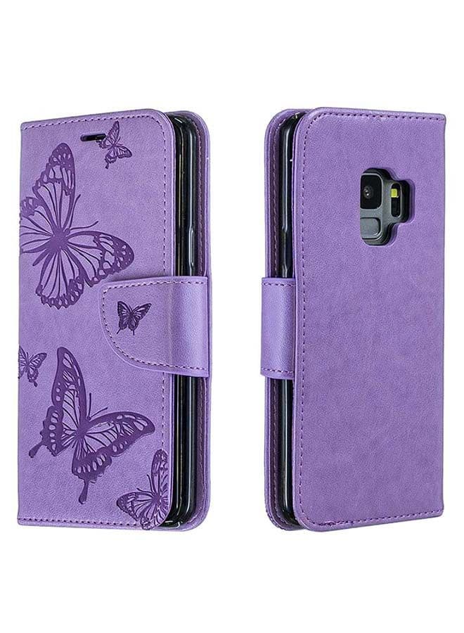 Flip Case Cover For Samsung Galaxy S9 Purple