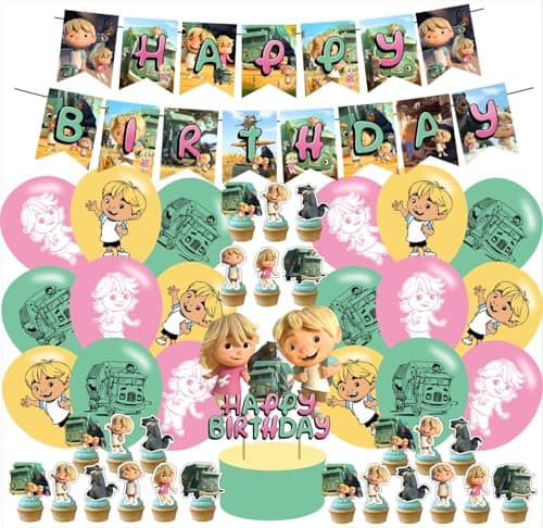 Trash Truck Birthday Decorations Truck Party Decorations Trash Truck Decorations Truck Room Decor Birthday Banner Cake TopperBalloons Cartoon birthday party decorations