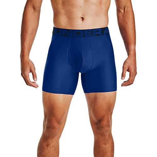 Under Armour mens Tech 6-inch Boxerjock 2-Pack, Royal (400)/Academy Blue, 5X-Large