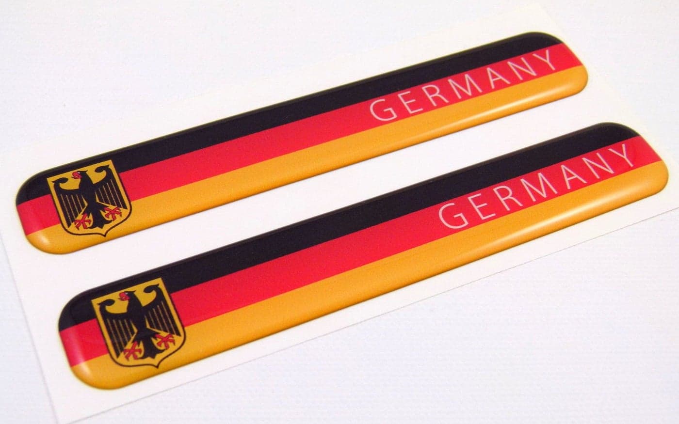 Germany German Flag Domed Decal Emblem Resin car Stickers 5x 082 2pc