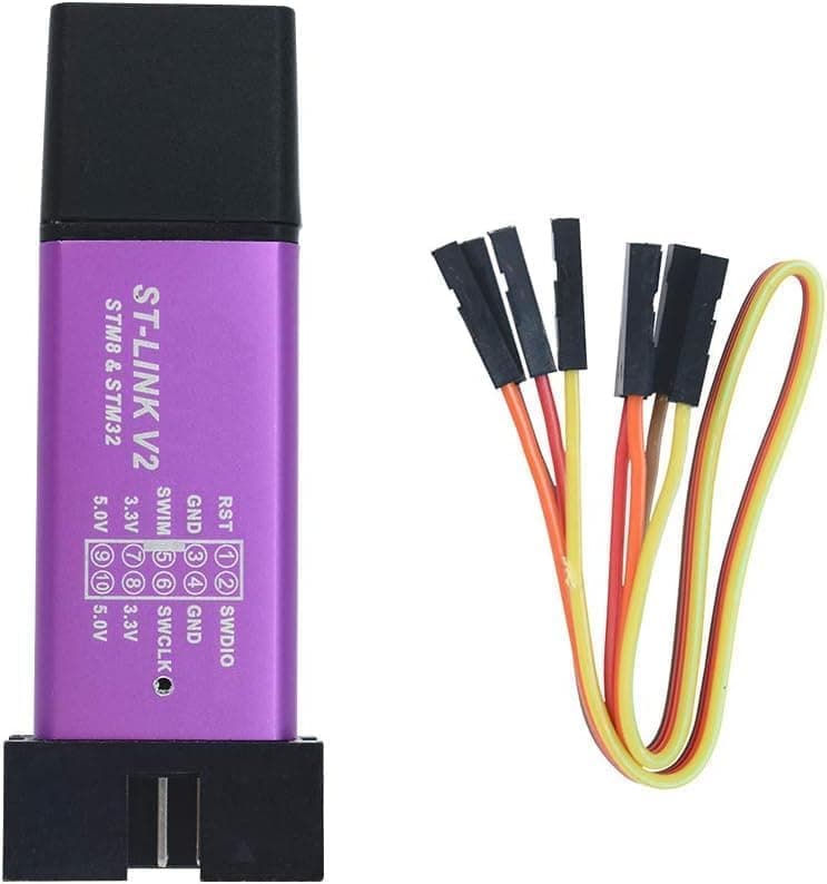 ST-Link V2 STM32 Emulator, Aideepen ST Link V2 Stm32 Programmer Unit mini STM8 STM32 Emulator Downloader M89 New (Random Color)