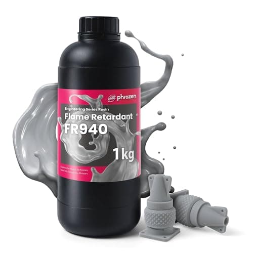 phrozen 3D Printer Functional Resin FR940 Flame Retardant Ideal for Automotives Machinery Tool applications in HighTemp Environment Engineering Series 1KG