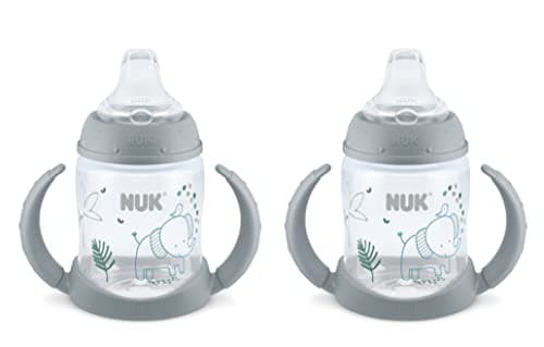 NUK Learner 5 ounce Sippy Cup, Elephant Pack of 2