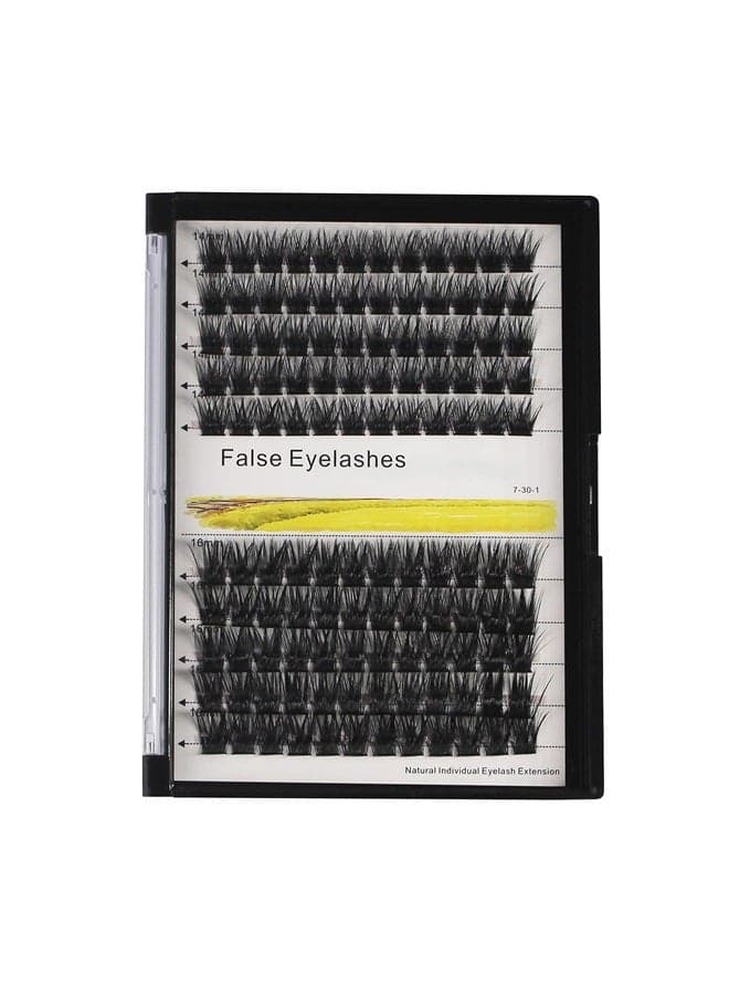 120 Clusters 10mm+12mm/12mm+14mm/14mm+16mm Mixed Wide Cluster False Eyelash Individual Cluster EyeLashes Grafting Fake False Eyelashes Eyelash Extension (12mm+14mm Mixed)