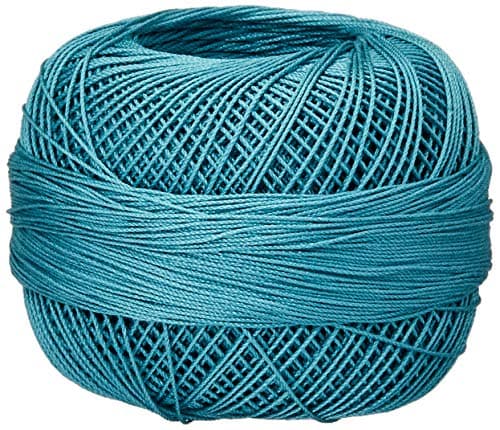 Handy Hands Lizbeth Egyptian Cotton Crochet Thread, Tatting Thread, and Knitting Thread Lace Size 20 (25 Grams 210 Yards) – HH20661, Country Turquoise Med