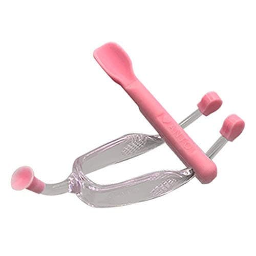 AITIME Soft Contact Lens Insertion and Removal Tool Set Contact Lens Handler Device Includes Tweezers and Soft Silicone Scoop Contact Lenses Removers for Travel Home Use Pink