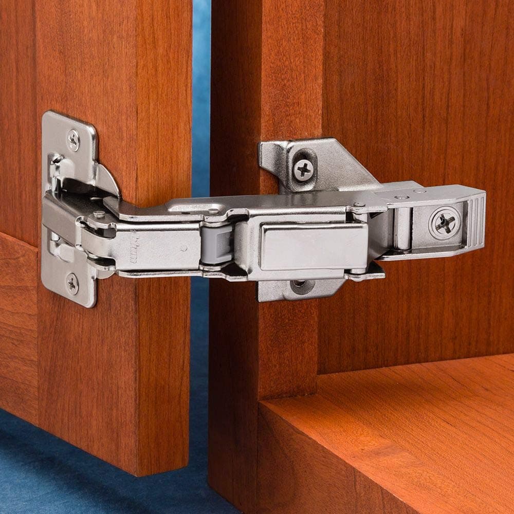 Blum 170 Opening Face Frame Hinges 2 Count Unfinished Transitional Metal