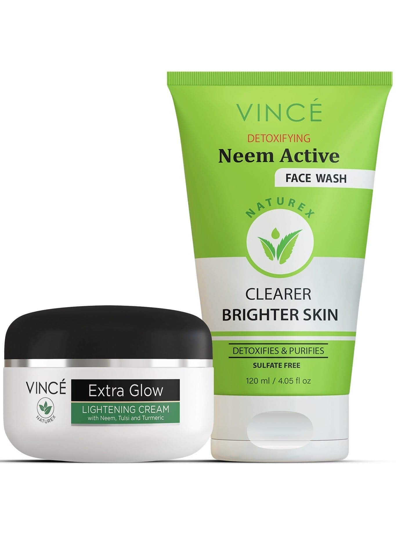 Neem Cream & Neem Face Wash - Clears Acne, Pimples & Spots, Brightens Dull Skin, and Leaves Skin Soft, Nourished, and Naturally Radiant – Paraben-Free