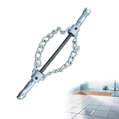Wshxjzyay Flex‑Shaft Sewer Descaling Chain, Push-Type Rotary Cable Sewer Dredg, Multi-Purpose PVC Pipe Maintenance Tool for 16mm Spring
